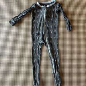 Kickee pants dog print footie. Size 9-12 months